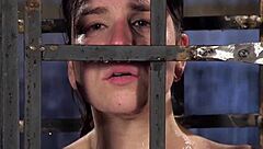 Water bondage punishes the hogtied slave.