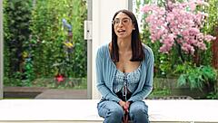 Two girls take turns orgasming from a big black cock in casting