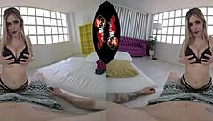 In this VR experience, stunning Latina Mini Vamps gets fucked hard by a big cock