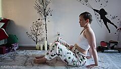 Babe teaches yoga lesson 349