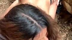 Latina Teen Sucks And Gets Cumshot In Forest