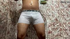 Pornstar Orgasms While Stripping In Shower!