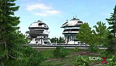 Hot Black Girl Takes Huge Cyborg Cock Deep In Ass With Rough Doggystyle