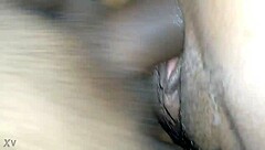 Girlfriend moans loudly as friend watches voyeur style