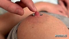 hard playing with milf's pierced nipples and big tits!