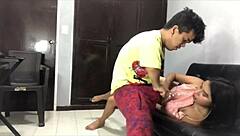 Blonde Pays Technician With Blowjob While Husband Away