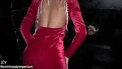 skinny girl with natural tits at glory hole