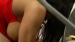 good looking slut sucks and rides cock hard!