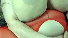 Lady with huge tits enjoys bbc toy