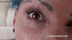 facialized 5on1 calisi ink gets 12 facials after first airplane dap balldeepanal&dp gio186