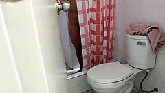 latina spied on in shower, leads to big ass fucking