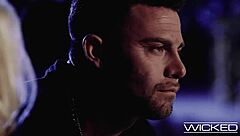 busty blonde babe gets fucked on hot summer night beach