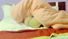 Caught Playing With My Big Ass In A Horny Solo Session In The Hotel Room Bed