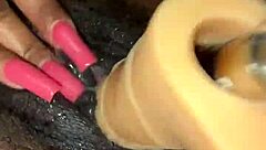 fuck machine makes fat pussy squirt wetly