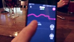 I controlled her vibrator in the bar