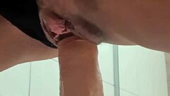 Wife Playing With Dildo Intensely