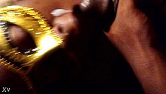 Goldie gets a messy facial cumshot.