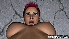 3D Redhead Lesbian Babe Gets Wet Pussy Licked!