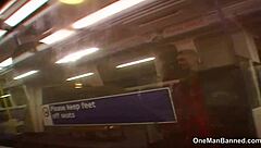 daring british teen flashes pussy in london