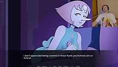 Uncensored lesbian gem blast with big ass kissing and fucking