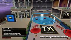 Wow, check out this 3D pool threesome with hentai anime style!