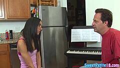 amazing petite teen gets passionate fuck