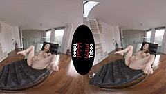 Jessica Portman masturbates to orgasm in virtual taboo scene