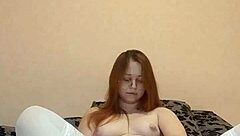 Hot Russian Wife MASTURBATES HARD Alone at Home with Wet Pussy