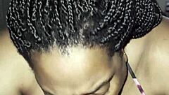 BBW Babe Sucks Fat Cock With Big Tits