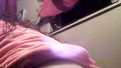 A sexy lady is spied on while using the bathroom in this voyeur video