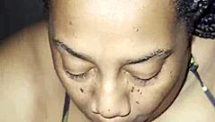 BBW Babe Sucks Fat Cock With Big Tits