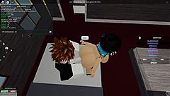 exploring a roblox condo with friends in a casual chat