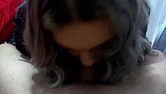 Gabriela Stokweel Sucks Out Milk from Cock