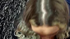 Gabriela Stokweel Sucks Out Milk from Cock