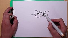 用哥比克马克笔速绘性感肖像