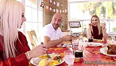 Stepdaughter receives hardcore spanking from stepfamily in taboo scene