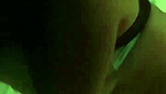 Ana enjoys banana in hotel homemade setting.