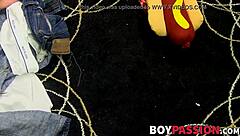 naughty twink in interracial encounter