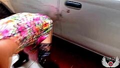 Watch That Sissy Boy's Ass Dilate Deeply Behind The Car!