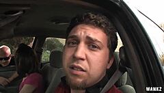 Riley Shy Takes Rough Black Cock Facial