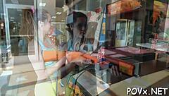 Why does this delicious bitch crave that giant dong so much in pov sucking?