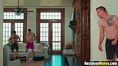 closeted guy deflowered by buddy's monster cock