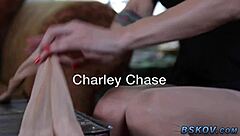 milf gives public footjob in car with stockings