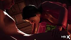 Treasureofnadia - Hand squeezing in intense anime scene E1 53