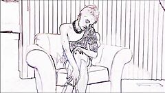 liz ashley strips naked for relief