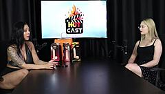 Vivian Lola in sheer red, feeling guilty about lying