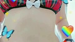 naughty student masturbation and sucking dildo in bathroom