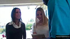 Two Beautiful Teens Ride Monster Cock In Doggystyle Group Fuck