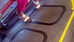 Mature Candid Foot Play