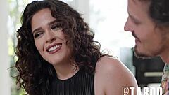 Victoria Voxxx feels intense pleasure with Robby Apples in up close blowjob.